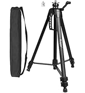 23.6-inch Laser Level Tripod - Huepar 5/8"-11 Flat Head and 1/4"-11 Screw Adapter Aluminum Tripod...