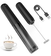 Rossedlyn Rechargeable Milk Frother Hanheld, Electric Coffee Frother Hanheld Detachable Stainless...