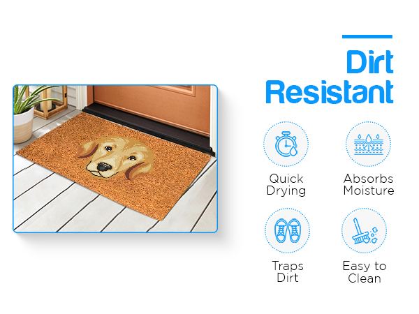 Dirt resistant door mat