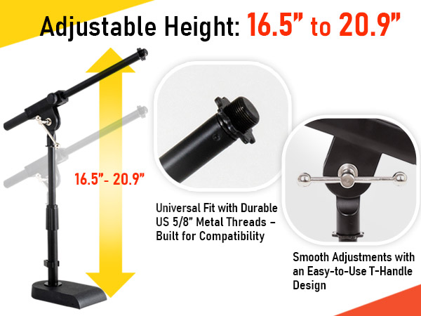 low profile mic boom stand