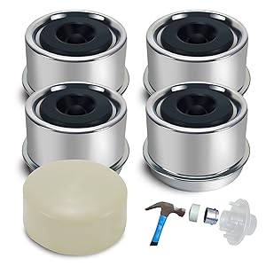 Durable Trailer Hub Caps with Easy Installation Tool