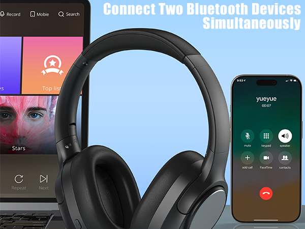 One Headset connecting two devices 