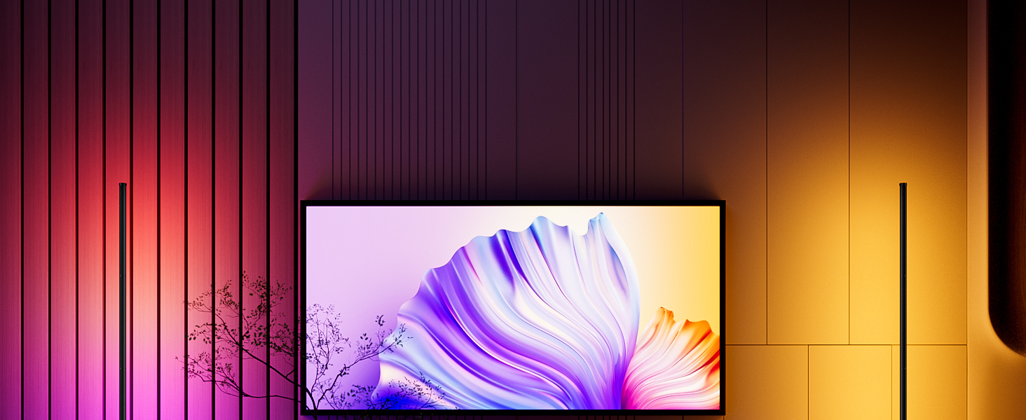 Corner Floor Lamp with Triangle Base