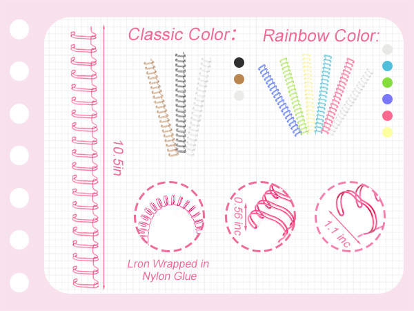 spiral binding kit,wire binding spines 