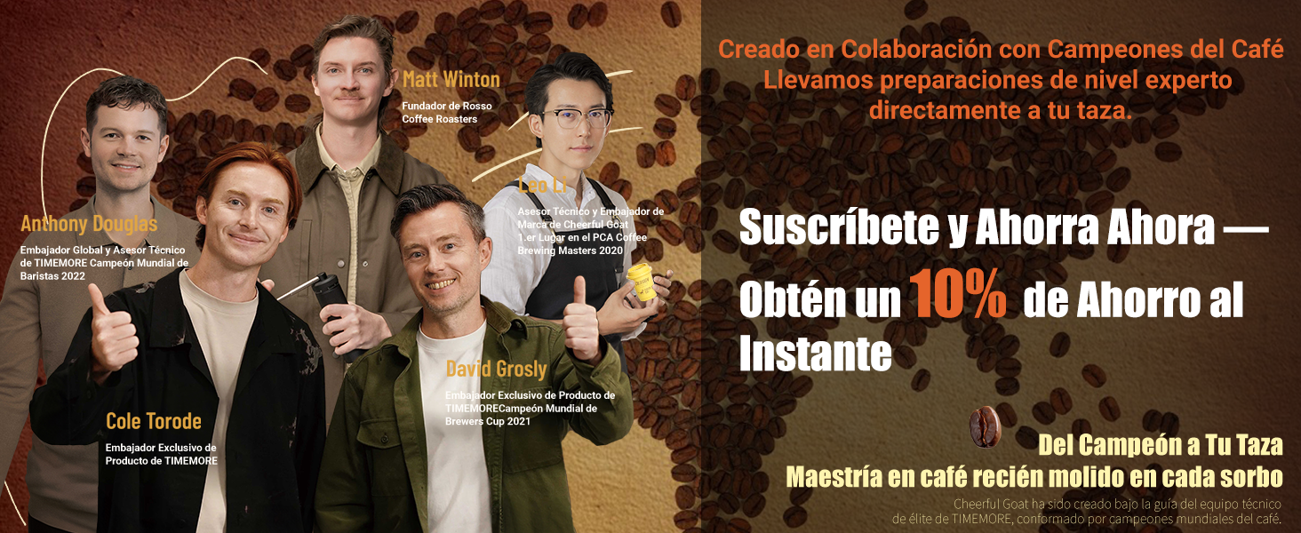 Co-Created with coffee championsBringing Expert-Level Brews to Your Cup