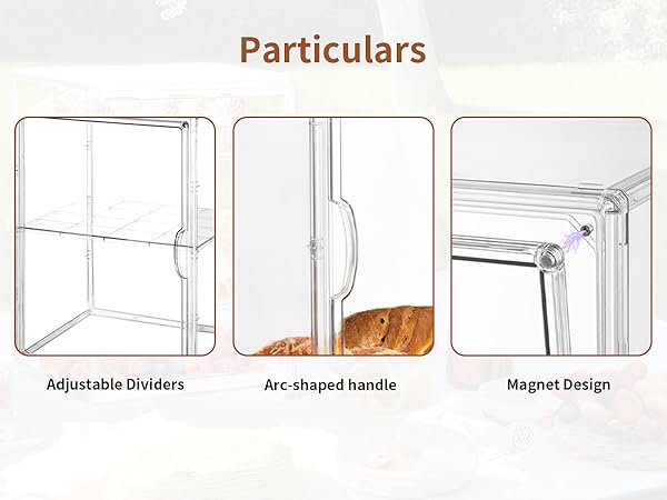 adjustable diveders arc-shaped handle magnetic design