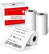 Phomemo M220/M250/M200/M221/M260 Thermal Label,Multi-Purpose White Self-Adhesive Label Paper, 2.7...