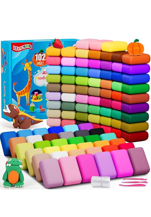 102 colors air dry clay
