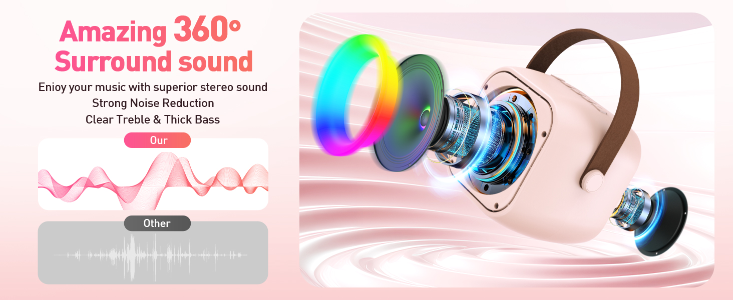 Clear and powerful sound quality