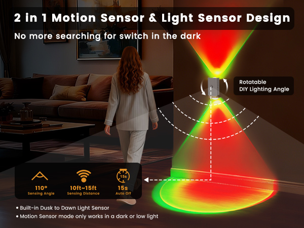 easuntec rgb night light rechargeable motion sensor color changing night light white A+mb 003