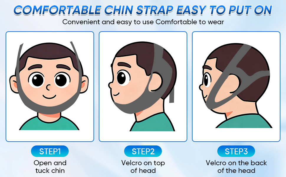 COMFORTABLE CHIN STRAP EASY TO PUT ON