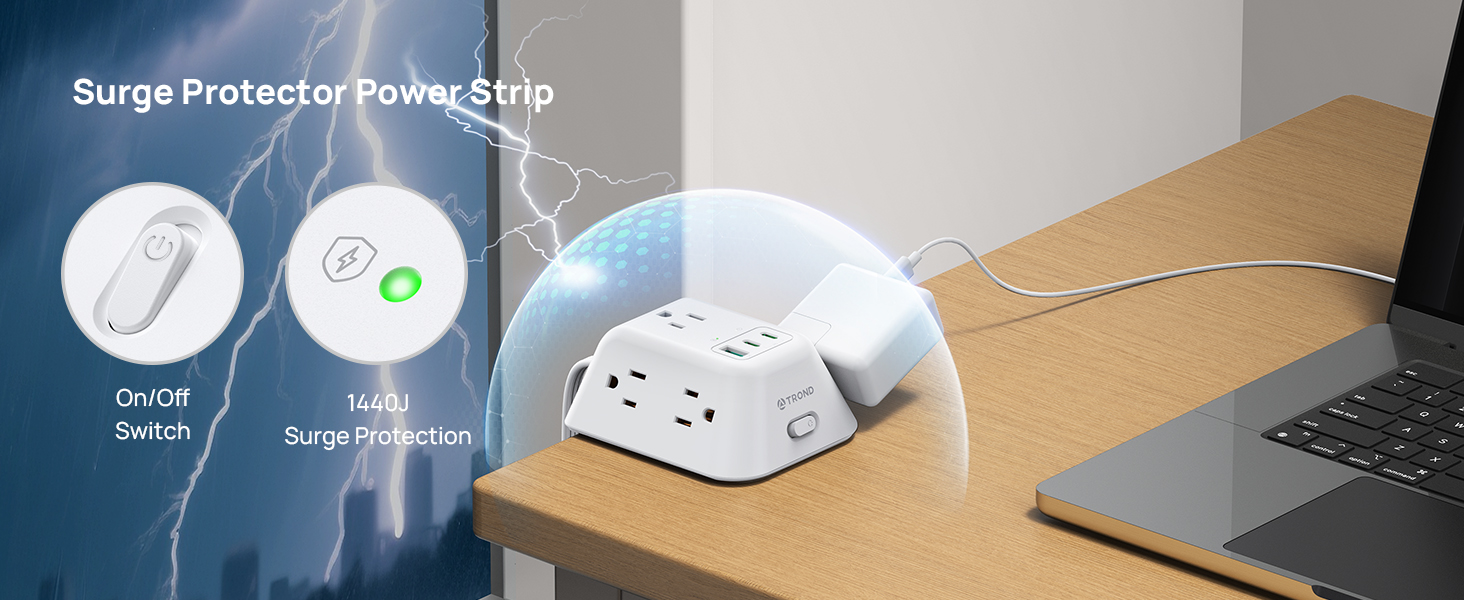 power strip flat plug