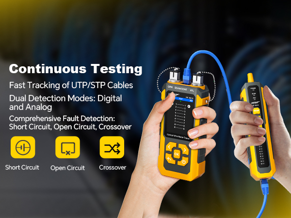 NF-8518 Network Cable Tester with Optical Power Meter, Ethernet Cable Tester
