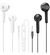 MAS CARNEY Wired Headphones Earbuds with Microphone WH9, in-Ear Wired Earphones Compatible with S...