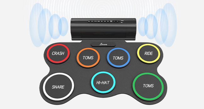 Dual-Speaker Stereo Sound Electronic Drum pad