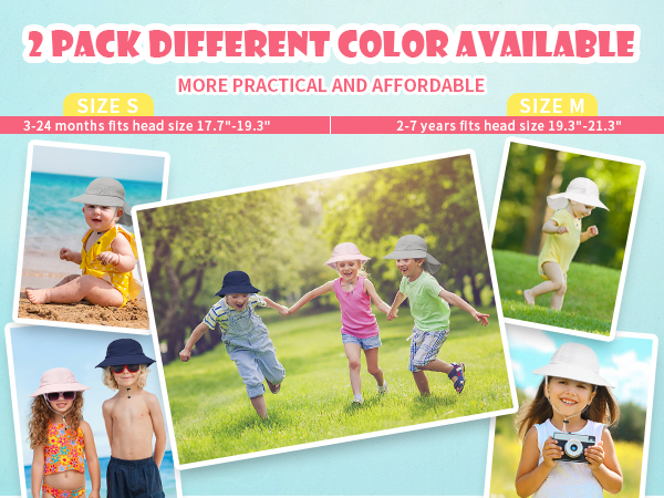 kids sun hat baby girl boy beach hat toddler age 2 3 4 5 6 7 18-24 bucket summer trucker infant