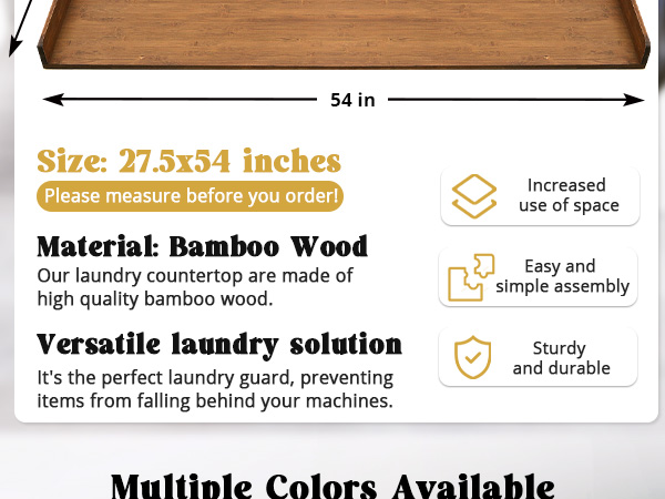dryer countertop
