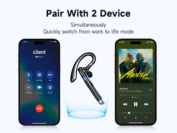 bluetooth headset with microphone