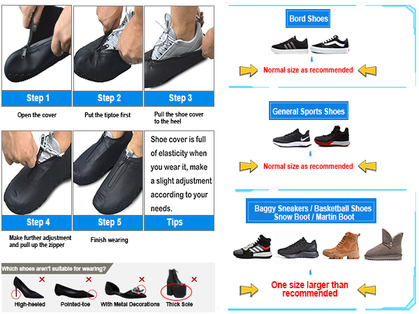 Waterproof Rain Over Shoes For Men and Women