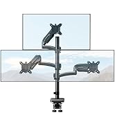 DreamAxis Triple Monitor Mount up to 32" Computer Screen, up to 19.8lbs Each, Adjustable 3 Monito...