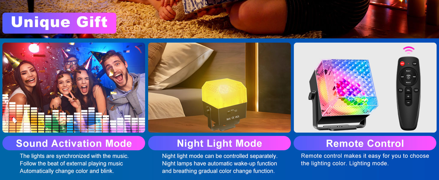 2 in 1 Disco Ball Effect and Night Light