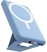 AOGUERBE Magnetic Power Bank, 10000mAh Wireless Portable Charger with Stand | 22.5W PD Fast Charg...