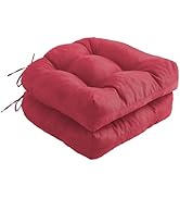 IPYNBAP Outdoor Chair Cushions Set of 2, 19 x 19 inch Patio Chair Cushions, Tufted Patio Furnitur...