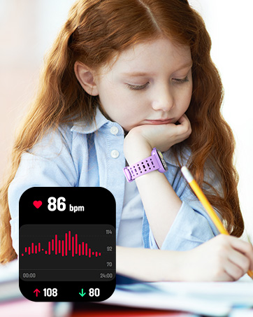 Smart Watch for Kids, 1.83" Fitness Tracker Watch, IP68 Waterproof Pedometer, Step Counter