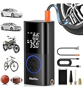 OlarHike Tire Inflator Portable Air Compressor, Long Range Battery-Powered, 160PSI Auto Air Pump ...