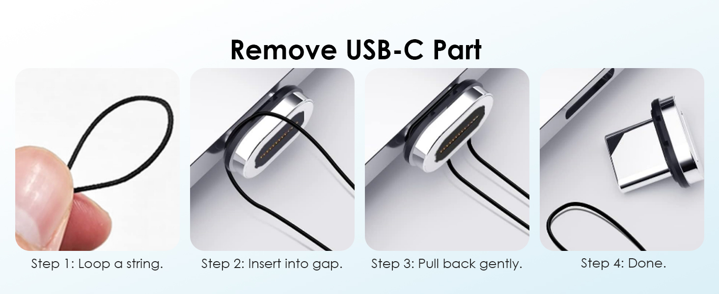 usb-c magnetic fast charging adapter