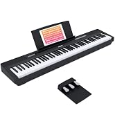 AODSK 88 Key Weighted Action Digital Piano,Grade Hammer Action Keyboard for Beginner Adults Begin...