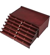 MEEDEN 6-drawer Wood Artist Supply Storage Box, Portable Beechwood Multifunctional Pencil Brush O...