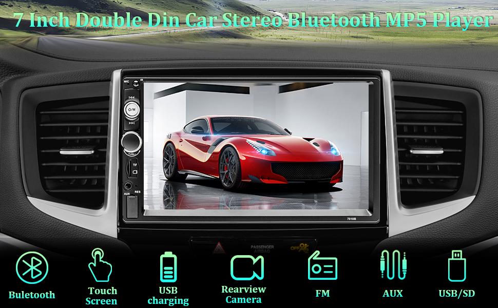 7 inch double din car radio