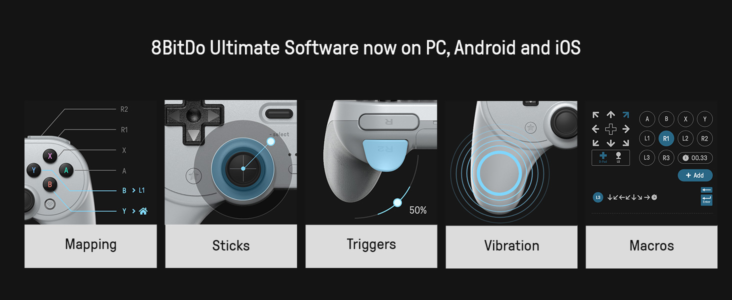  Bluetooth Controller for Switch, Hall Effect Joystick, Wireless Gaming Controller for Switch