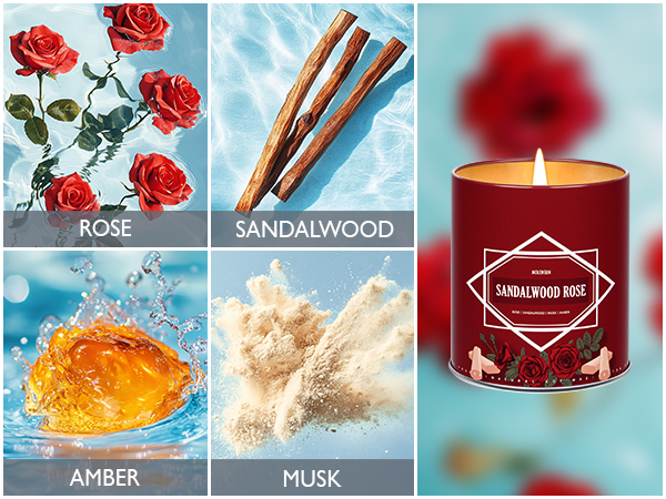 Sandalwood Rose Candle