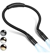 LUXJET Book Light for Reading in Bed at Night, USB Rechargeable, 360° Flexible Arm, 3 Modes Multi...
