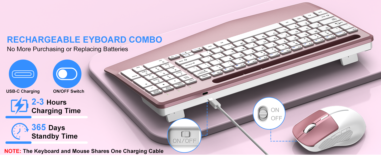 ergonomic wireless keyboard and mouse