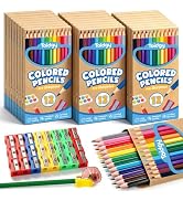 288 Count Colored Pencils Bulk, 24 Packs Colored Pencils for Kids 12 Colors | Plus 24 Sharpeners,...