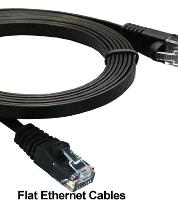 Flat ethernet cables