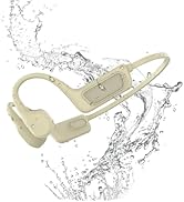 IPX8 Waterproof Swimming Headphones-Bone Conduction Headphones, Built-in 32G Memory, Underwater E...
