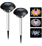 LAVAED Solar Light Outdoor, Solar Powered Path Lights Waterproof LED Outsize Walkway Lights DIY P...