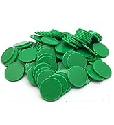 Smartdealspro Set of 100 1 Inch Opaque Plastic Learning Counters Mini Poker Chips Game Tokens wit...