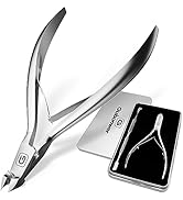 Cuticle Trimmer 3/4 Jaw Extremely Sharp Cuticle Nippers Scissors Stainless Steel Clippers Cutter ...