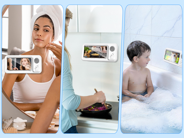 phone shower holder waterproof