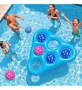 Pool Toys Games Set,Tic Tac Toe Pool Floating Games for Adults,Inflatable Pool Floats Adult with ...