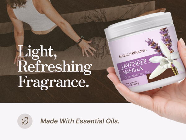 light, refreshing fragrance from essential oils