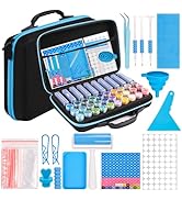 MERATIA Diamond Painting Storage Container, Diamond Art Kits for Adults Stackable Bead Organizer ...