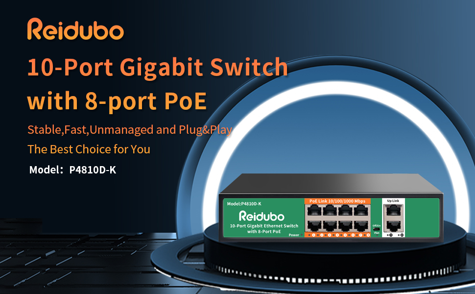 10 Port Gigabit POE Switch