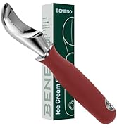 Beneno Heavy Duty Ice Cream Scoop with Comfortable Grip Long Handle, Upgraded Anti-fracture Durab...