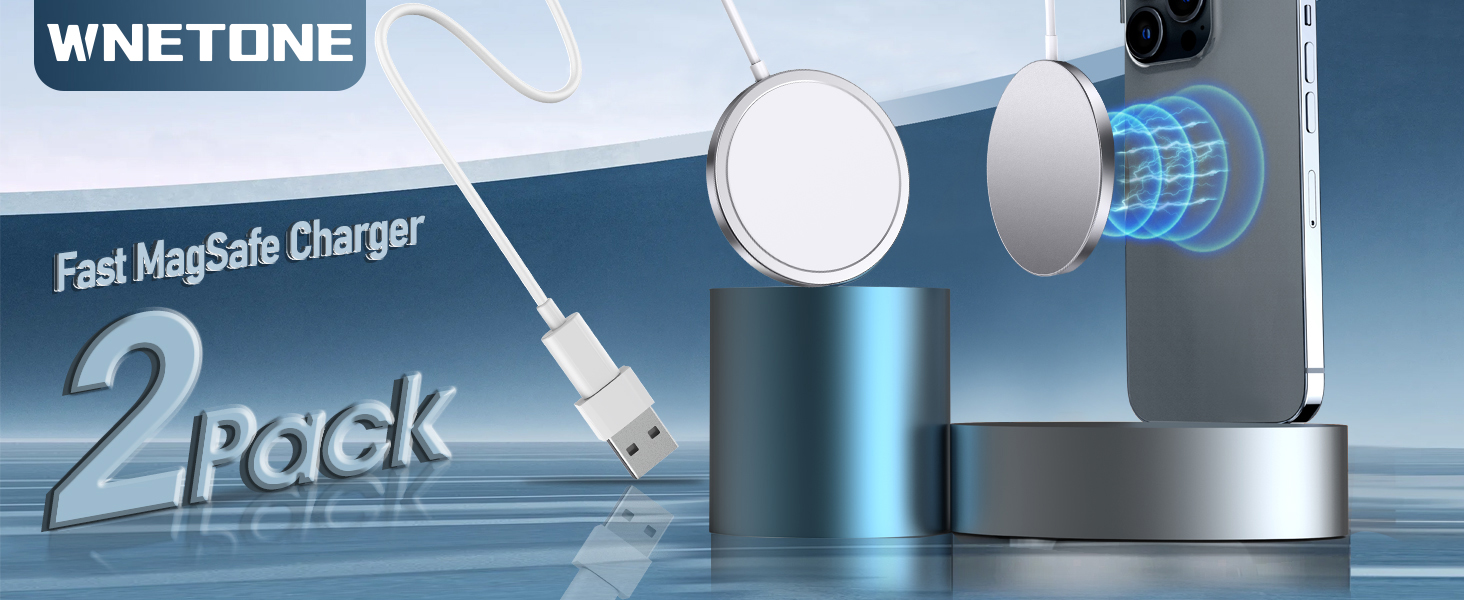 2 Pack Magnetic Wireless Charger